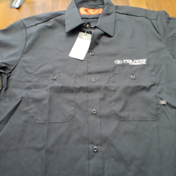 Men's Dickies Polaris Gray Button Down Short Sleeve Shirt Size Medium NWT - Picture 6 of 9